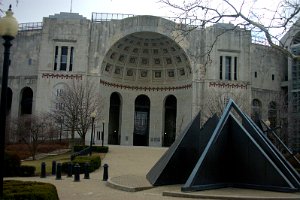 Ohio Stadium and Jesse Owens memorial